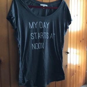 Charcoal gray boyfriend T-shirt